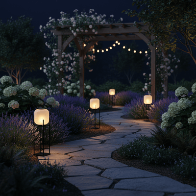 LuxeSolar | Elegant Waterproof Solar Outdoor Floor Lamp for Gardens 8