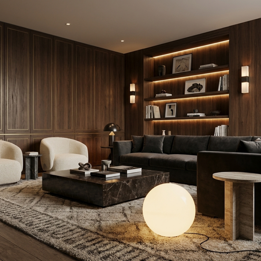 LuxeSphere | Modern Globe-Shaped Floor Lamp in Durable Resin for Living Room 7