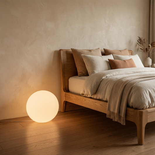 LuxeSphere | Modern Globe-Shaped Floor Lamp in Durable Resin for Living Room 8