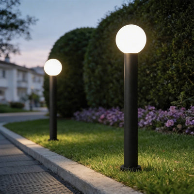 LuxeSphere | Modern Waterproof LED Bollard Light for Outdoor Landscape Lighting 1