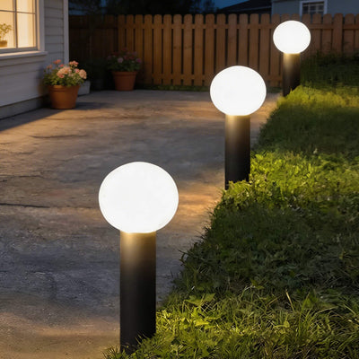 LuxeSphere | Modern Waterproof LED Bollard Light for Outdoor Landscape Lighting 3