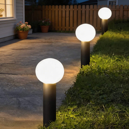 LuxeSphere | Modern Waterproof LED Bollard Light for Outdoor Landscape Lighting 3