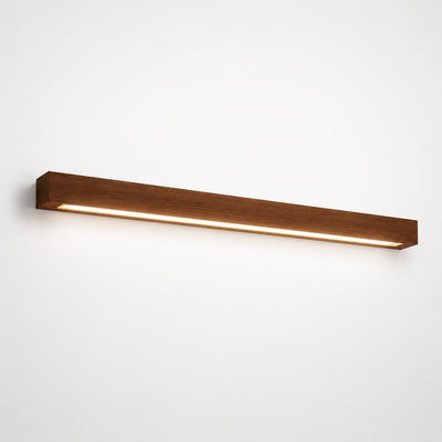 LuxeWood | Elegant Adjustable Brightness Linear Wall Light Fixture + Wood Design 10