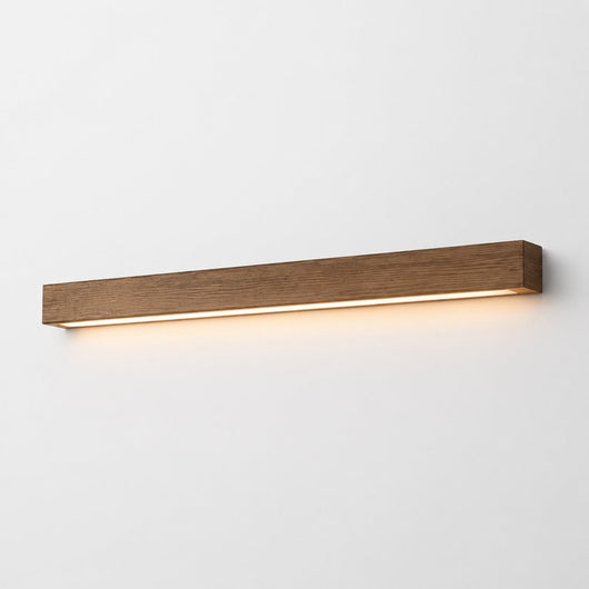 LuxeWood | Elegant Adjustable Brightness Linear Wall Light Fixture + Wood Design 9
