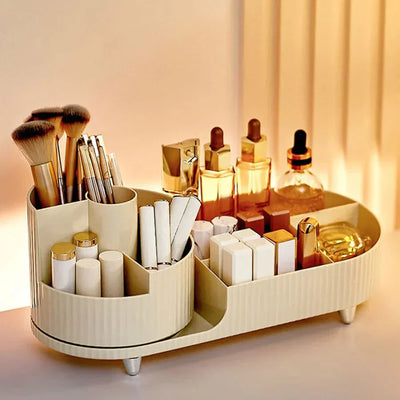 Makeup Organizer | Rotating Design | Chic Cosmetic Storage for Vanity or Bathroom 1