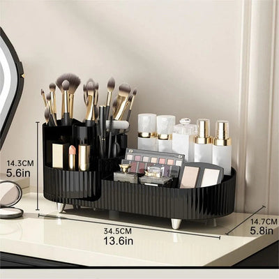 Makeup Organizer | Rotating Design | Chic Cosmetic Storage for Vanity or Bathroom 2