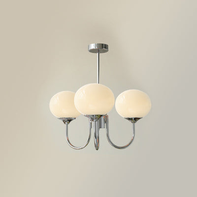 Marshmallow Glow | Elegant Modern Chandelier Light for Dining Rooms 13
