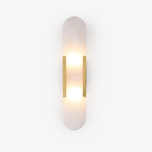 Melange | Elegant Handcrafted Alabaster Wall Sconce with Brass Accents 1