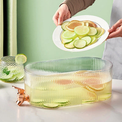 Melody | Stylish Glass Drink Dispenser with User-Friendly Faucet, 5.3 Liter 3