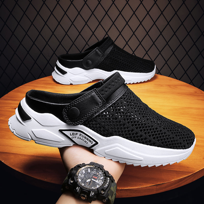 Men's Orthopedic Sandals Comfortable Non-Slip Rubber Casual Black 0