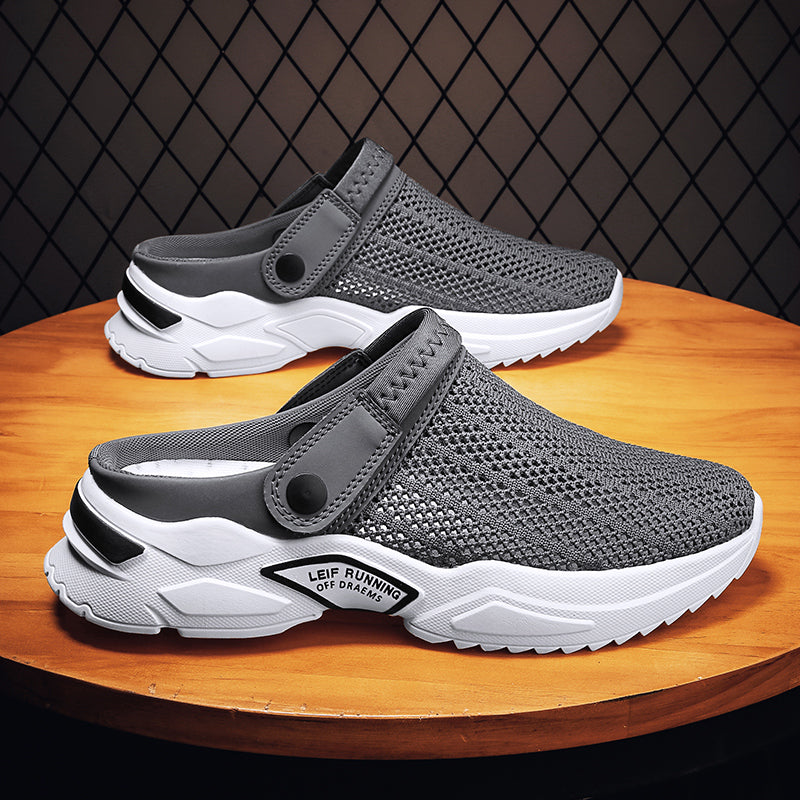 Men's Orthopedic Sandals Comfortable Non-Slip Rubber Casual Black 2