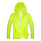 Men's Waterproof Rain Jacket Ultralight Adjustable Hood Reflective Grey