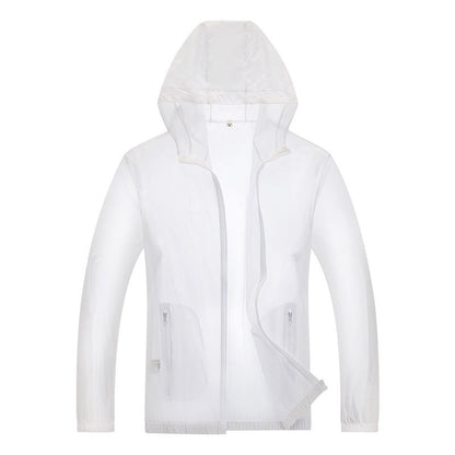 Men's Waterproof Rain Jacket Ultralight Adjustable Hood Reflective Grey 2
