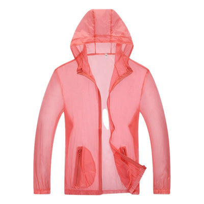 Men's Waterproof Rain Jacket Ultralight Adjustable Hood Reflective Grey 4
