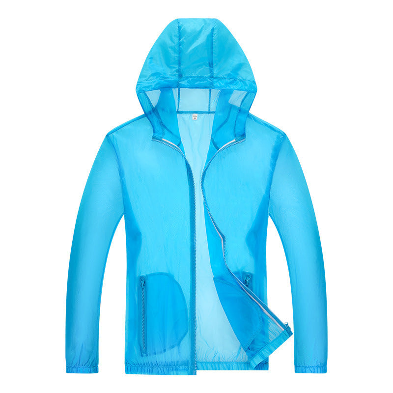 Men's Waterproof Rain Jacket Ultralight Adjustable Hood Reflective Grey 5