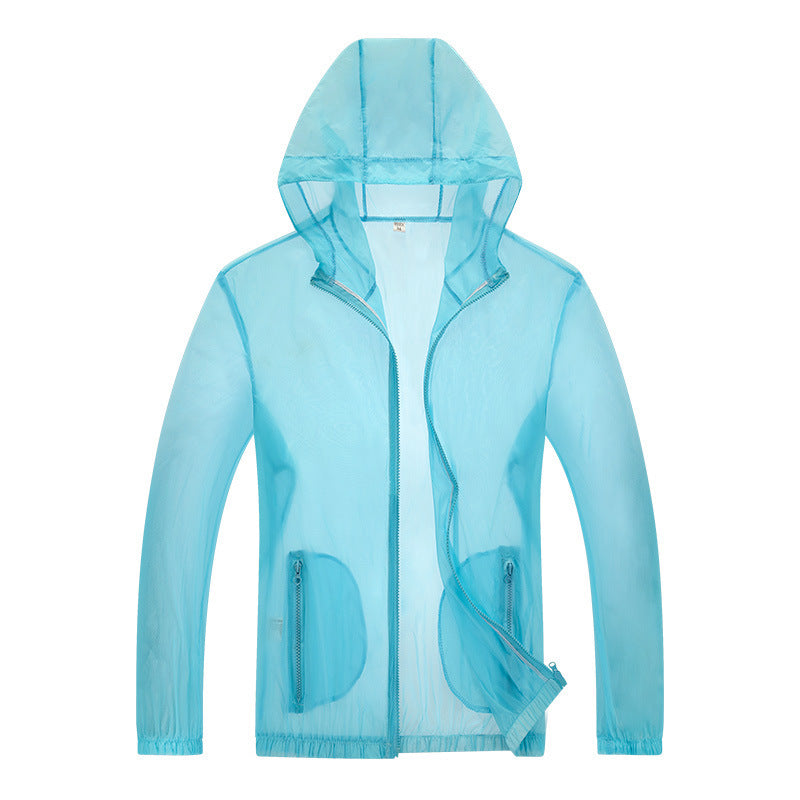 Men's Waterproof Rain Jacket Ultralight Adjustable Hood Reflective Grey 6