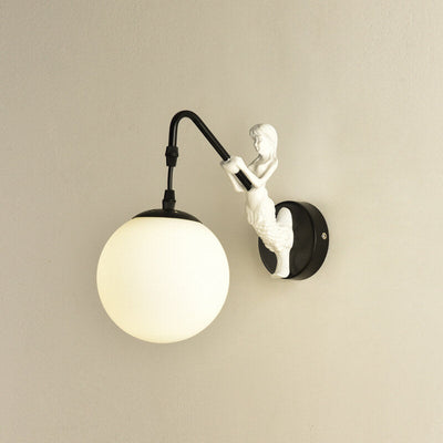 MermaidGlow | Elegant Rustic 1-Light Wall Sconce Lamp for Stylish Spaces 2