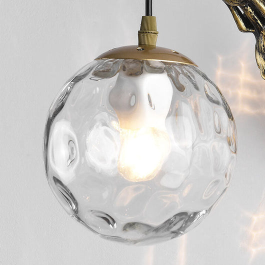 MermaidGlow | Elegant Rustic 1-Light Wall Sconce Lamp for Stylish Spaces 4