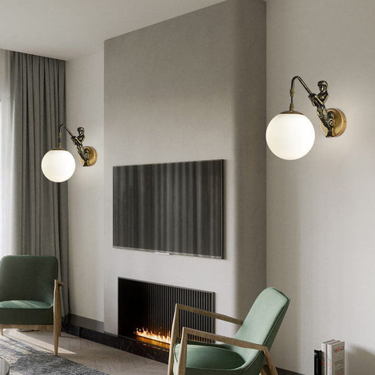 MermaidGlow | Elegant Rustic 1-Light Wall Sconce Lamp for Stylish Spaces 9