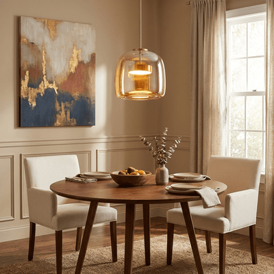 MetroSphere | Elegant Modern Glass Pendant Light for Kitchen and Dining 2
