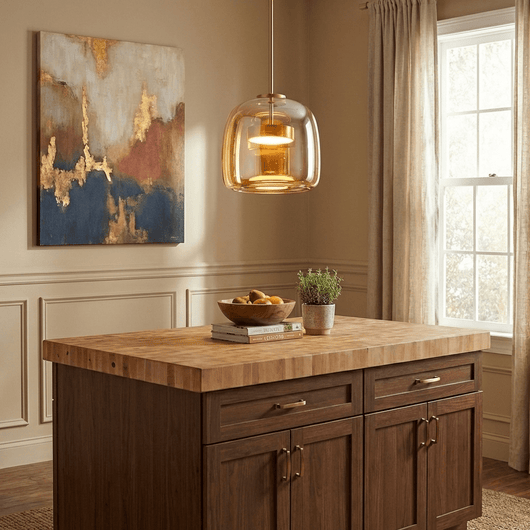 MetroSphere | Elegant Modern Glass Pendant Light for Kitchen and Dining 5