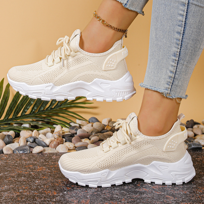 Mia | Orthopedic Sneakers Arch Support Cushioned White Mesh Women Adult 0