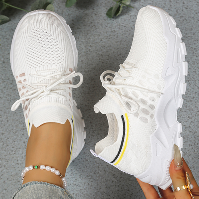 Mia | Orthopedic Sneakers Arch Support Cushioned White Mesh Women Adult 2