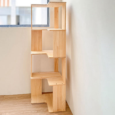 Minimalist Wood Bookshelf with 4/5 Shelves | Stylish Storage Solution for Home Office 9