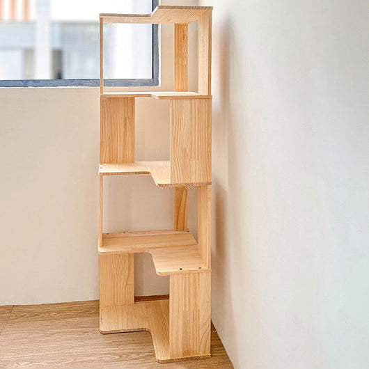 Minimalist Wood Bookshelf with 4/5 Shelves | Stylish Storage Solution for Home Office 9