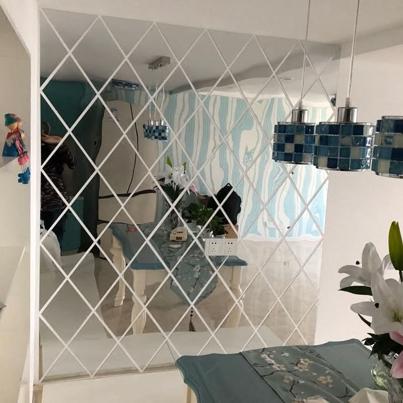 MirraShape | 3D Wall Mirror Decor with Scratch-Resistant Film for Elegant Home Aesthetics 3