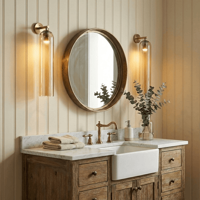 Modern Art Glass Wall Sconce Lighting for Living Room Clear LED Fixture 2