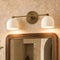 Modern Black Bathroom Vanity Sconce Light with Deep Ball Design Wall Mounted Metal Fixture