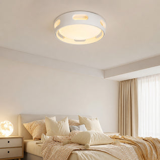 Modern Flush Mount Ceiling Fan Light with Dimmable LED | Stylish Acrylic Shade for Bedroom or Living Room