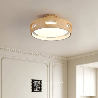 Modern Flush Mount Ceiling Fan Light with Dimmable LED | Stylish Acrylic Shade for Bedroom or Living Room