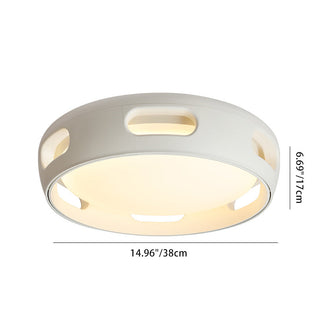 Modern Flush Mount Ceiling Fan Light with Dimmable LED | Stylish Acrylic Shade for Bedroom or Living Room