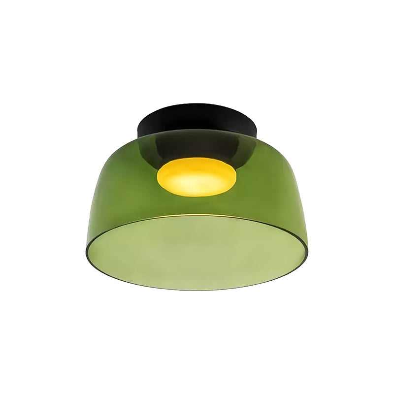 Modern Flush Mount Ceiling Light LED Glass Fixture for Living Room Dining Bedroom 0