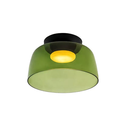 Modern Flush Mount Ceiling Light LED Glass Fixture for Living Room Dining Bedroom 0