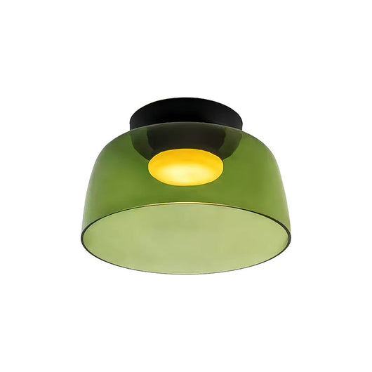 Modern Flush Mount Ceiling Light LED Glass Fixture for Living Room Dining Bedroom 0
