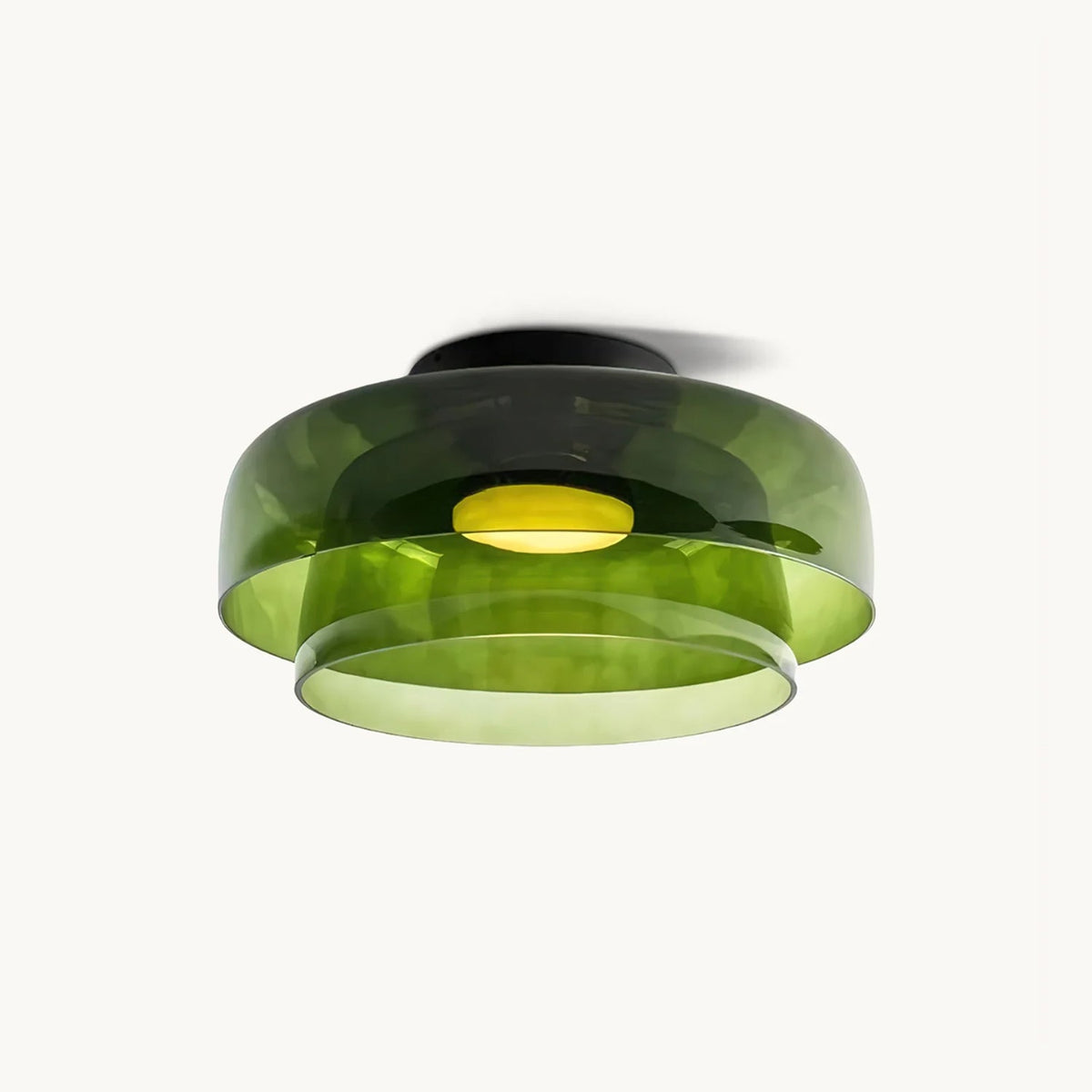 Modern Flush Mount Ceiling Light LED Glass Fixture for Living Room Dining Bedroom 1
