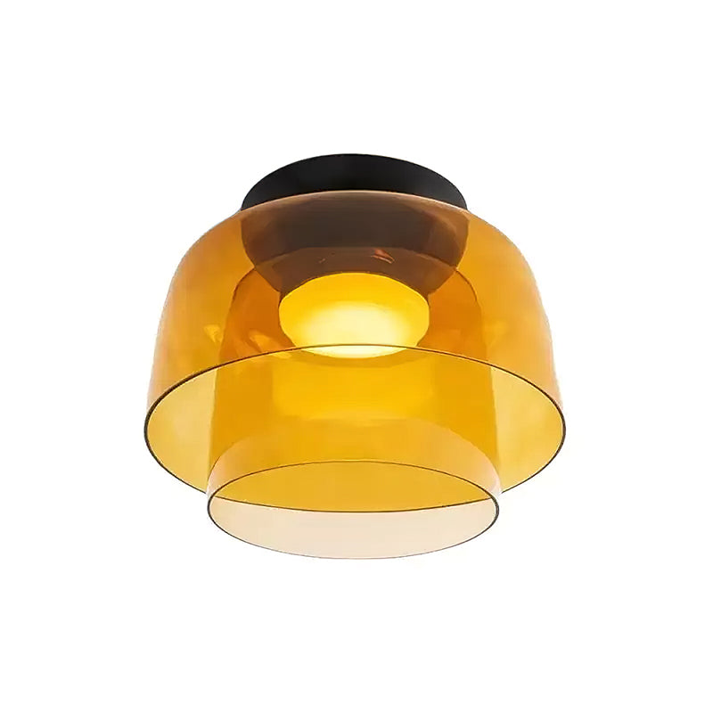 Modern Flush Mount Ceiling Light LED Glass Fixture for Living Room Dining Bedroom 11