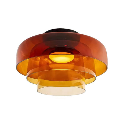 Modern Flush Mount Ceiling Light LED Glass Fixture for Living Room Dining Bedroom 12