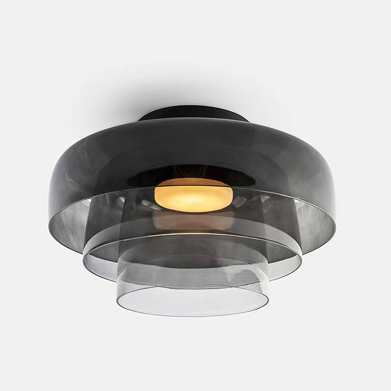 Modern Flush Mount Ceiling Light LED Glass Fixture for Living Room Dining Bedroom 13