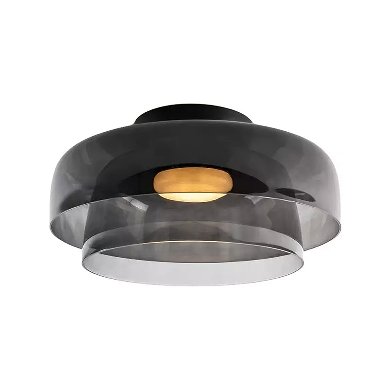 Modern Flush Mount Ceiling Light LED Glass Fixture for Living Room Dining Bedroom 18