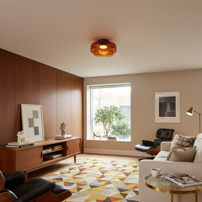 Modern Flush Mount Ceiling Light LED Glass Fixture for Living Room Dining Bedroom 5