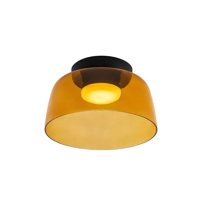 Modern Flush Mount Ceiling Light LED Glass Fixture for Living Room Dining Bedroom 9