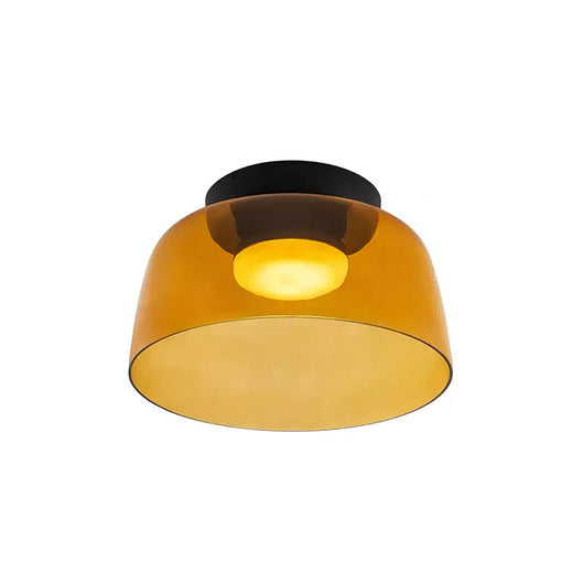 Modern Flush Mount Ceiling Light LED Glass Fixture for Living Room Dining Bedroom 9