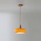 Modern Glass Pendant Light for Kitchen Adjustable Height Warm Amber Finish
