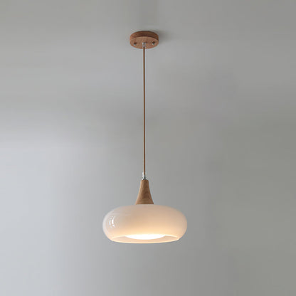 Modern Glass Pendant Light for Kitchen Adjustable Height Warm Amber Finish 15