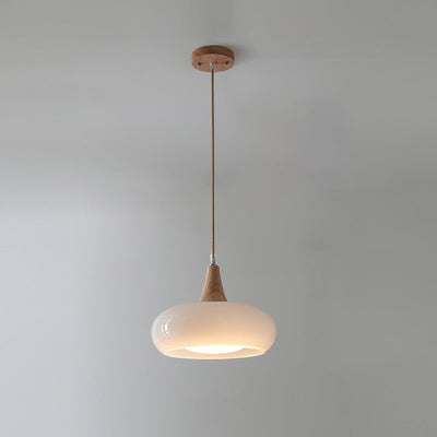 Modern Glass Pendant Light for Kitchen Adjustable Height Warm Amber Finish 15
