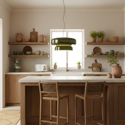 Modern Glass Pendant Light for Kitchen Island Adjustable Height Bohemian Style 4